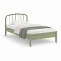 Estrutura de Cama Individual em Aço Verde para Colchão 90 x 190 cm
